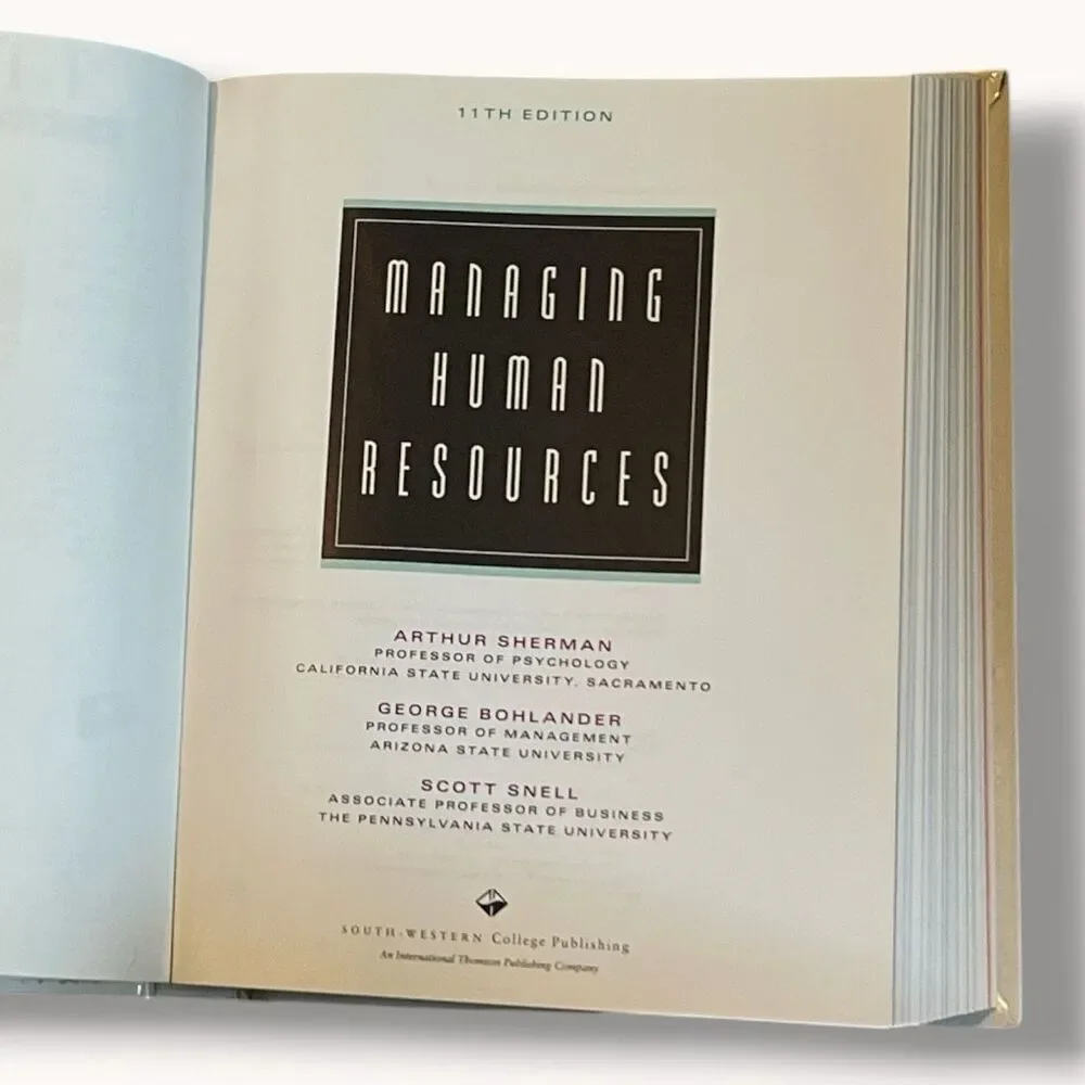 Managing Human Resources 11th Edition Sherman Bohlander Snell Hardcover